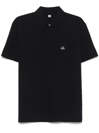 C.P. COMPANY LOGO-PATCH POLO SHIRT