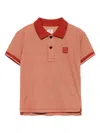 C.p. Company Logo Patch Polo Shirt In Brown