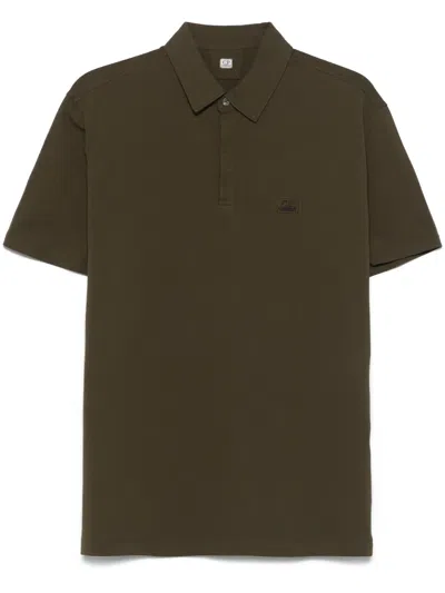 C.P. COMPANY LOGO-PATCH POLO SHIRT