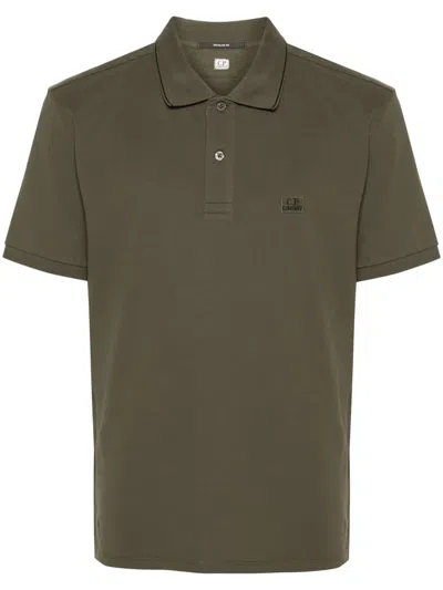 C.P. COMPANY LOGO-PATCH POLO SHIRT