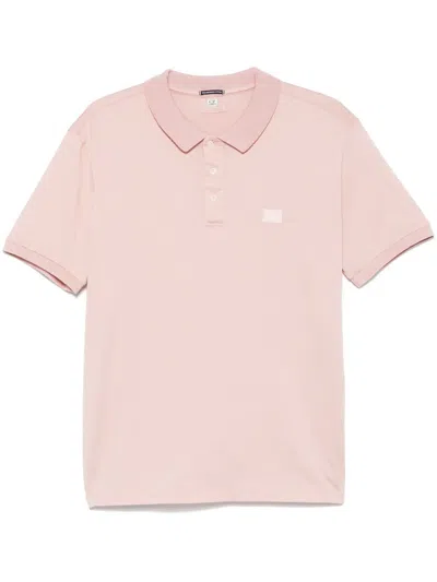 C.P. COMPANY LOGO-PATCH POLO SHIRT