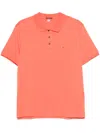 C.p. Company Logo Polo Shirt With Collar And Cuffs In Rot