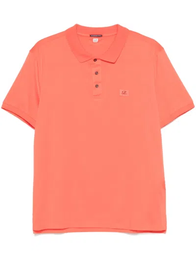 C.P. COMPANY LOGO-PATCH POLO SHIRT