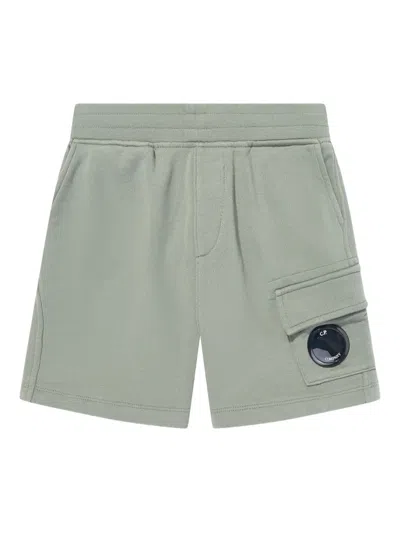 C.P. COMPANY LOGO PATCH SHORTS