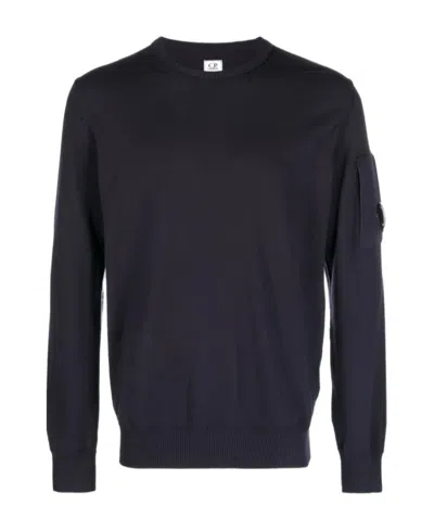 C.P. COMPANY LOGO-PATCH SLEEVE SWEATSHIRT