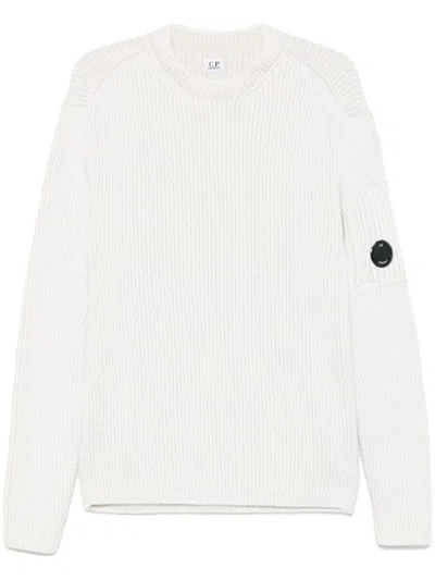 C.P. COMPANY LENS-DETAIL RIBBED JUMPER