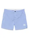 C.p. Company Badeshorts Mit Logo-patch In Blau