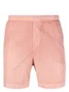 C.p. Company Logo-patch Swim Shorts In Pink