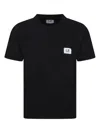 C.p. Company Logo-patch T-shirt In Black