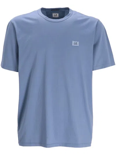 C.p. Company Logo Patch T-shirt In Blue