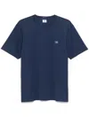 C.p. Company C.p.company Cotton T-shirt With Logo In Blue