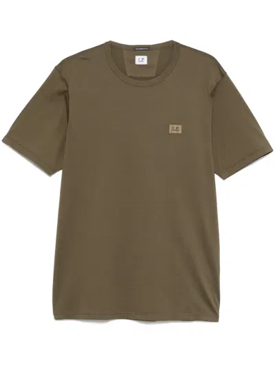 C.p. Company Logo-patch T-shirt In Green