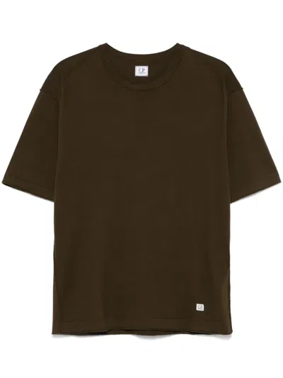C.p. Company Logo-patch T-shirt In Green