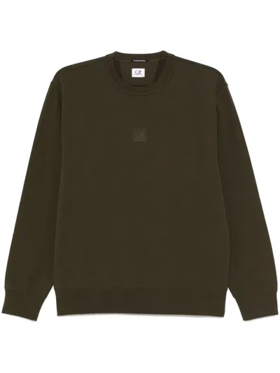 C.p. Company Logo-patch T-shirt In Green