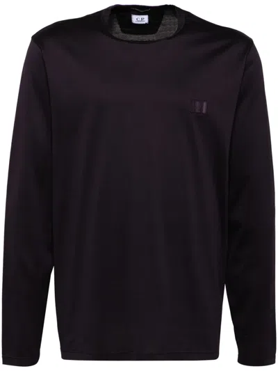 C.p. Company Logo-patch T-shirt In Purple