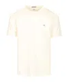 C.p. Company Men Mercerized Cotton T-shirt In White