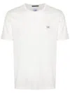 C.p. Company Short-sleeved T-shirt With Print In White