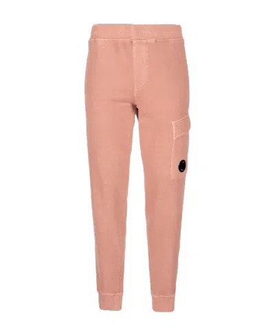 C.p. Company Logo-patch Track-pants In Pink