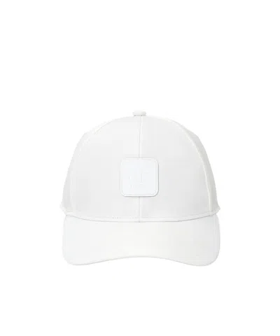 C.p. Company Logo-patch Twill Cap In White