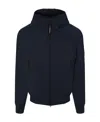 C.p. Company Logo-patch Zip-up Sports Jacket In Black