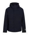 C.p. Company C.p.company Hooded Cotton Jacket In Black