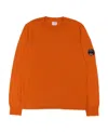 C.p. Company Logo-plaque Cotton Sweatshirt In Orange