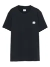 C.p. Company Logo-plaque Cotton T-shirt In Black