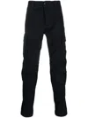 C.p. Company Cargo-pocket Tapered-leg Trousers In Blue