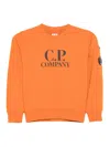 C.p. Company Logo Pocket Sweat In Orange