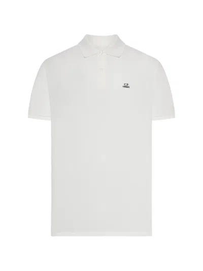 C.p. Company C. P. Company Classic Short Sleeve Polo Shirt In White