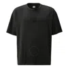 C.p. Company Cp Company Logo Print Cotton Boxy Fit T-shirt In Black