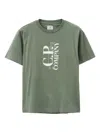 C.p. Company Logo-print Cotton T-shirt In Green
