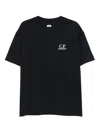 C.p. Company T-shirt In Jersey In Black