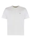 C.p. Company Logo Embroidered T-shirt In White