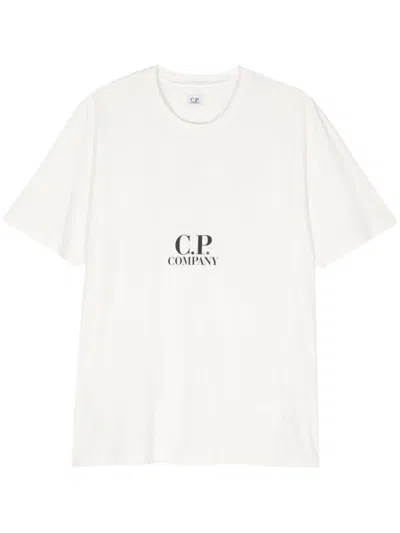 C.P. COMPANY LOGO-PRINT COTTON T-SHIRT