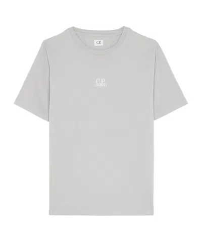 C.p. Company Logo-print Cotton T-shirt In White