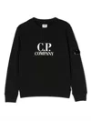 C.p. Company Cp Company Boys Black Kids Graphic-print Crewneck Cotton-jersey Sweatshirt 4-14 Years In Black