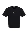 C.p. Company Mens Graphic-print Relaxed-fit Cotton T-shirt Black Xxl In Black