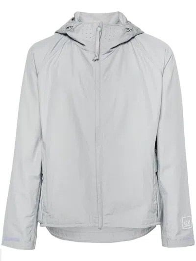 C.p. Company Metropolis Series Hyst Hooded Jacket In Light Grey