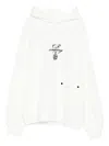 C.p. Company Logo-print Hoodie In White