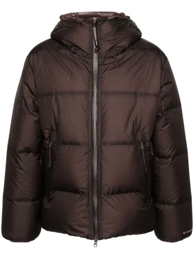 C.p. Company Logo-print Jacket In Rum Raisin