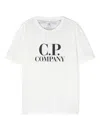C.p. Company Logo-print Cotton T-shirt In White