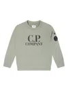 C.p. Company Boys Logo Sweatshirt In Gray