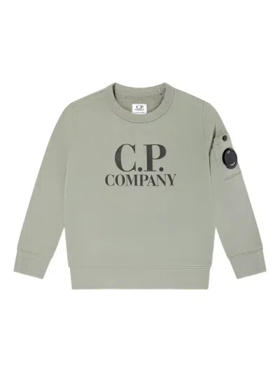 C.P. COMPANY LOGO-PRINT POCKET SWEATSHIRT