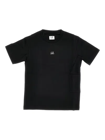 C.P. COMPANY LOGO-PRINT POCKET T-SHIRT