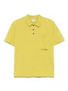 C.p. Company Logo-print Polo Shirt In Green