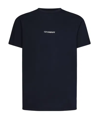 C.p. Company Logo-print Short-sleeve T-shirt In Black
