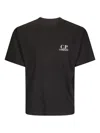 C.p. Company C.p.company Logo-print Short-sleeve Tee In Black