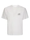 C.p. Company Logo-print Short-sleeve T-shirt In White