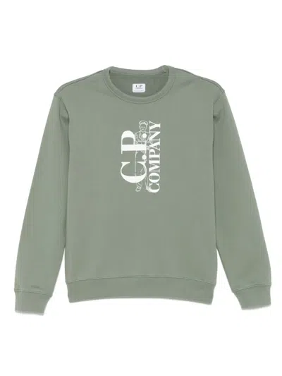 C.P. COMPANY LOGO-PRINT SWEATSHIRT